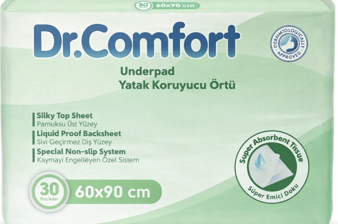 Універсальні одноразові поглинаючі пелюшки Dr. Comfort